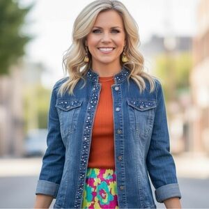 Dark Blue Denim Jacket, Nordstrom, Small